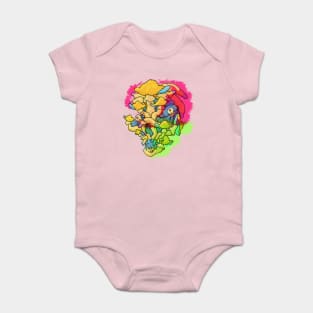 portrait of bob ross Baby Bodysuit